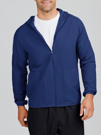 Swift Lightweight Hooded Windbreaker Jacket